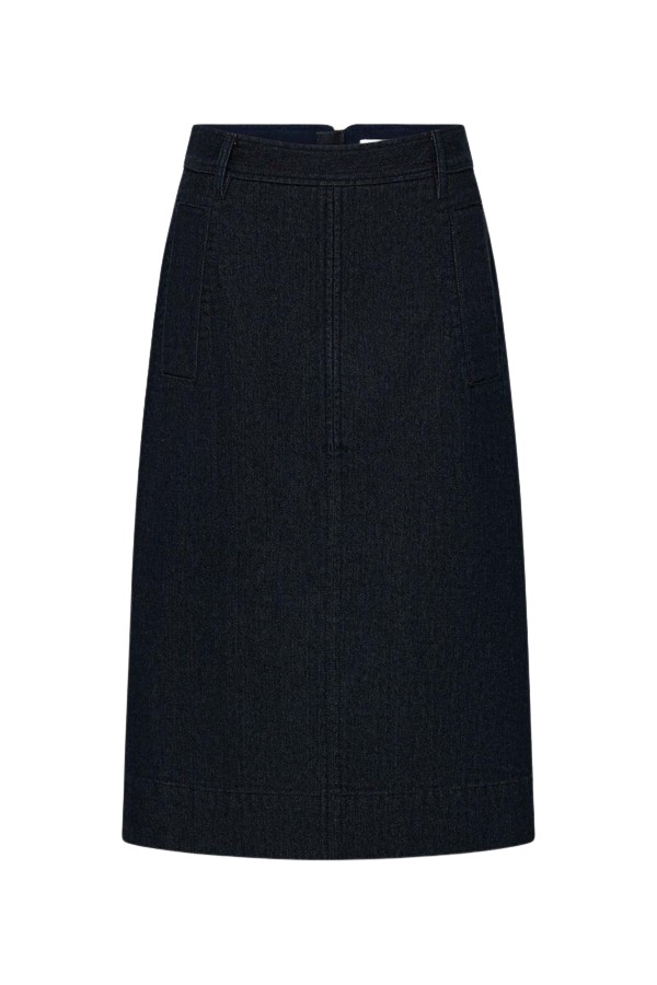 Oroton Denim Midi Skirt - Oroton Skirts - Australian Heritage Luxury - Shop at Coveti