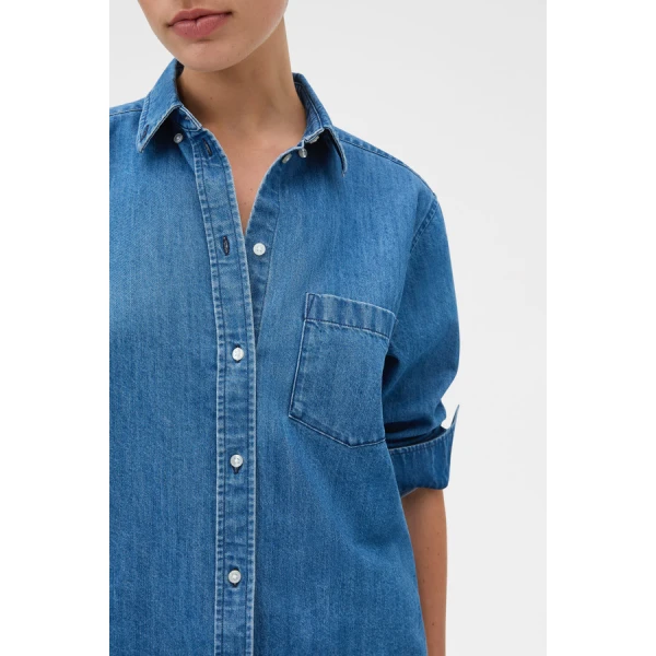 Oroton Denim Shirt - Oroton Tops - Australian Heritage Luxury - Shop at Coveti