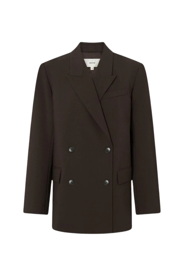 Oroton-Double-Breasted-Blazer-899500_nobg Oroton Double Breasted Blazer - Oroton Jackets - Australian Heritage Luxury - Shop at Coveti