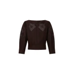 Oroton Drawn Thread Detail Blouse - Oroton Tops - Australian Heritage Luxury - Shop at Coveti