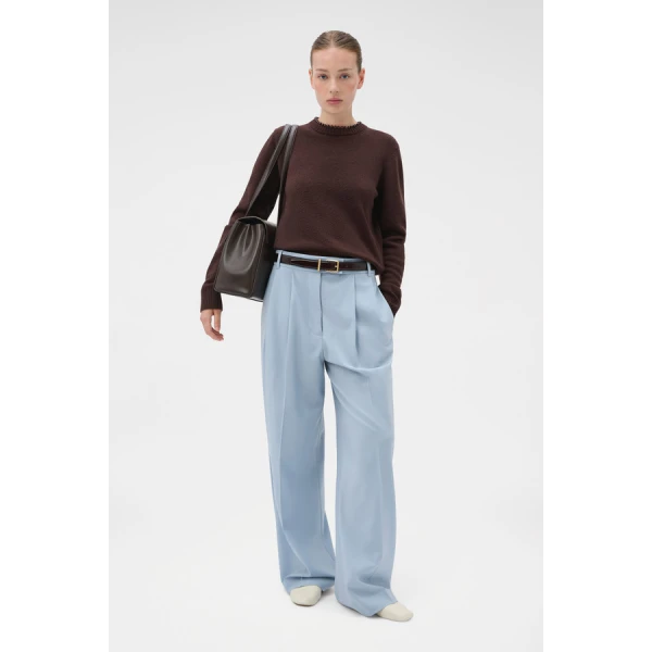 Oroton Embellished Rib Knit Crew - Oroton Knitwear - Australian Heritage Luxury - Shop at Coveti