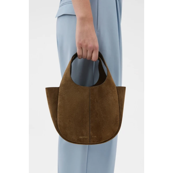 Oroton Emilia Suede Mini Tote - Bags - Australian Luxury Leather Handbag at Coveti