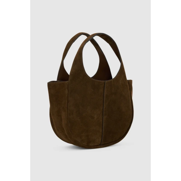 Oroton Emilia Suede Mini Tote - Bags - Australian Luxury Leather Handbag at Coveti