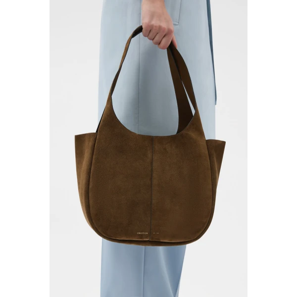 Oroton Emilia Tote Suede - Bags - Australian Luxury Leather Handbag at Coveti