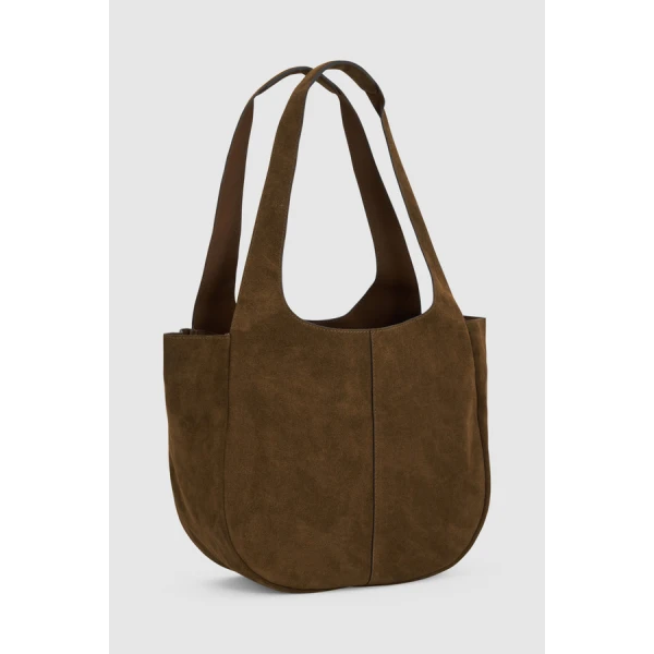 Oroton Emilia Tote Suede - Bags - Australian Luxury Leather Handbag at Coveti