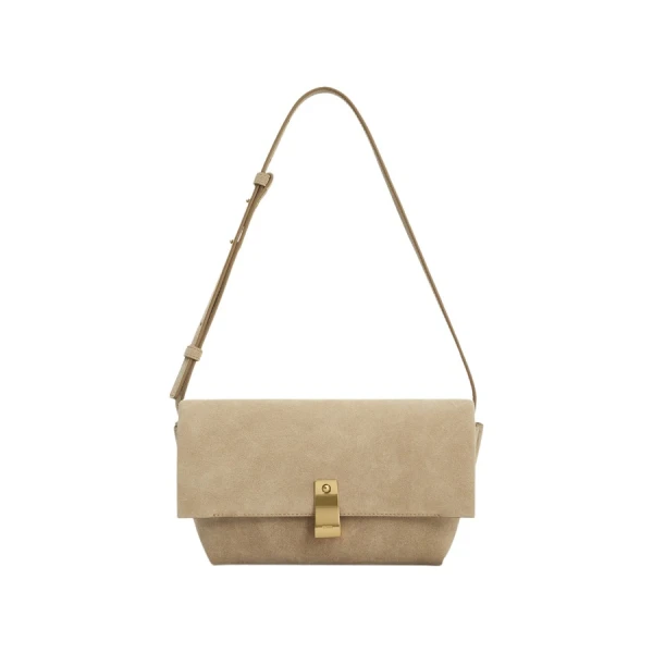 Etta Suede Medium Clutch