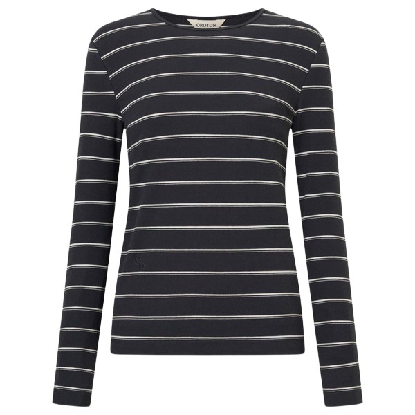 Oroton Eve Fine Rib Long Sleeve Stripe Tee - Oroton Tops - Australian Heritage Luxury - Shop at Coveti