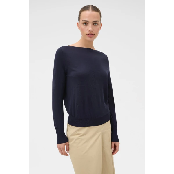 Oroton Fine Slash Neck Knit - Oroton Knitwear - Australian Heritage Luxury - Shop at Coveti
