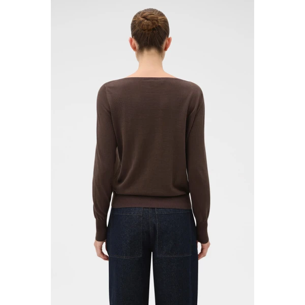 Oroton Fine Slash Neck Knit - Oroton Knitwear - Australian Heritage Luxury - Shop at Coveti
