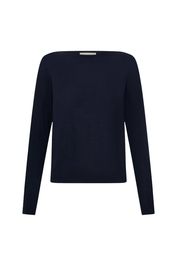 Oroton-Fine-Slash-Neck-Knit-816050_nobg Oroton Fine Slash Neck Knit - Oroton Knitwear - Australian Heritage Luxury - Shop at Coveti