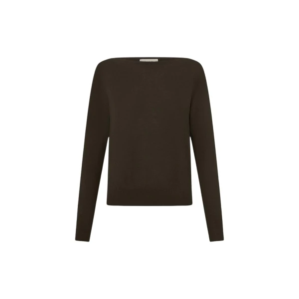 Oroton Fine Slash Neck Knit - Oroton Knitwear - Australian Heritage Luxury - Shop at Coveti