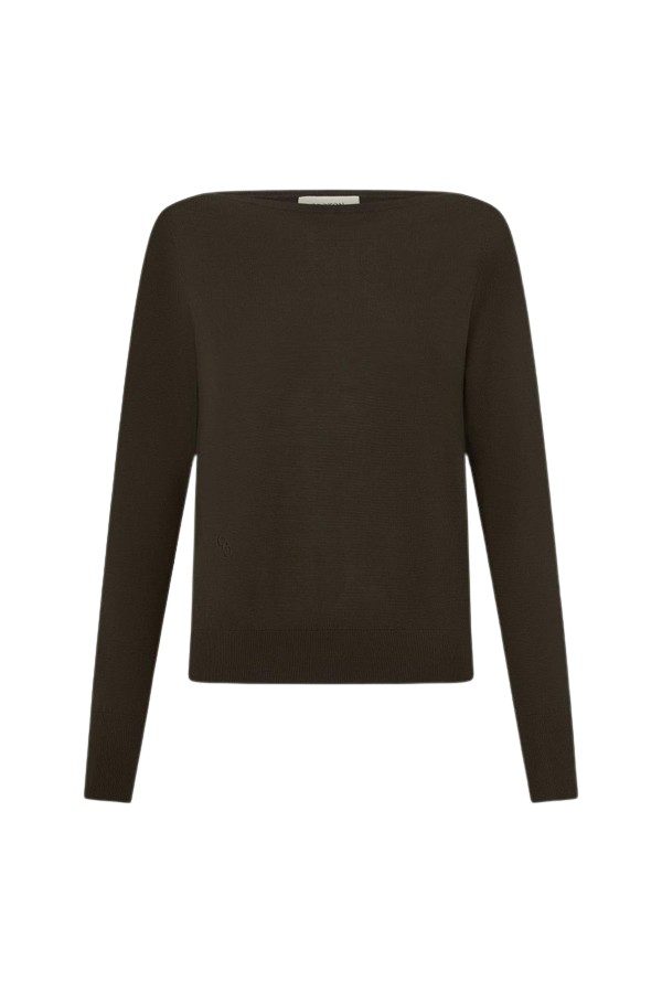 Oroton Fine Slash Neck Knit - Oroton Knitwear - Australian Heritage Luxury - Shop at Coveti