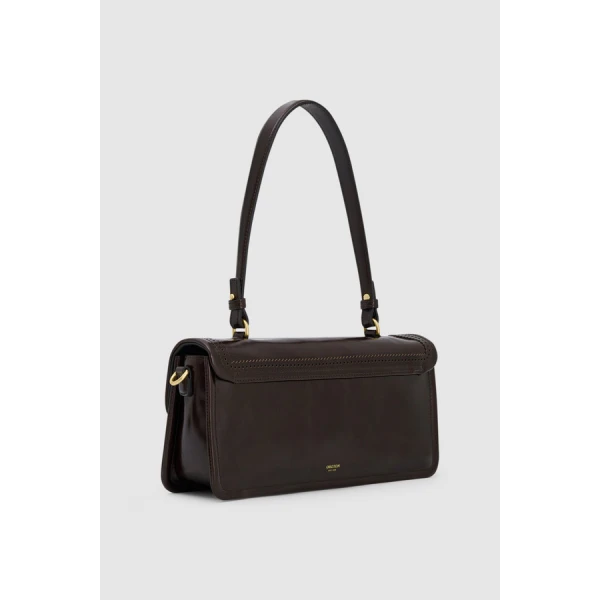 Oroton Finn Crackle Broguing Large Day Bag - Bags - Australian Luxury Leather Handbag at Coveti