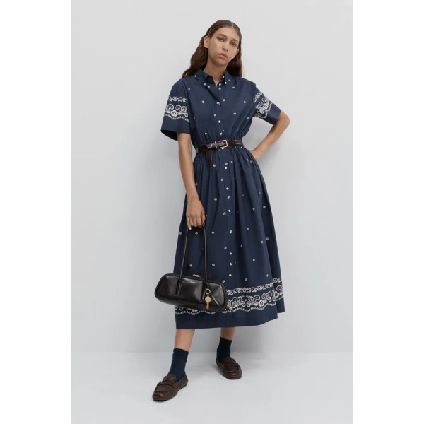 Oroton Floral Bandana Shirt Dress - Oroton Dresses - Australian Heritage Luxury - Shop at Coveti