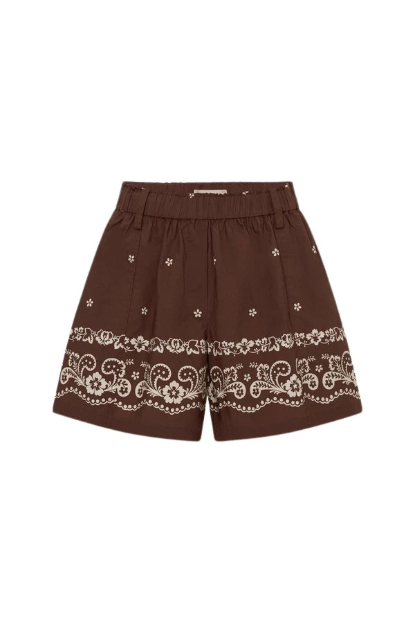 Oroton-Floral-Bandana-Short92736_nobg Oroton Floral Bandana Short - Oroton Shorts - Australian Heritage Luxury - Shop at Coveti