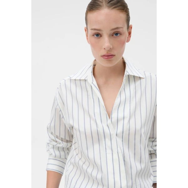 Oroton Fluid Stripe Shirt - Oroton Tops - Australian Heritage Luxury - Shop at Coveti
