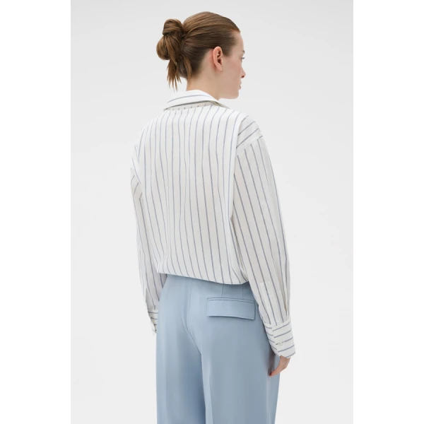 Oroton Fluid Stripe Shirt - Oroton Tops - Australian Heritage Luxury - Shop at Coveti