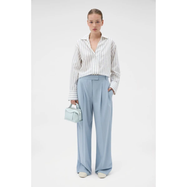 Oroton Fluid Stripe Shirt - Oroton Tops - Australian Heritage Luxury - Shop at Coveti