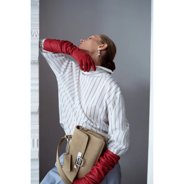 Oroton Fluid Stripe Shirt - Oroton Tops - Australian Heritage Luxury - Shop at Coveti