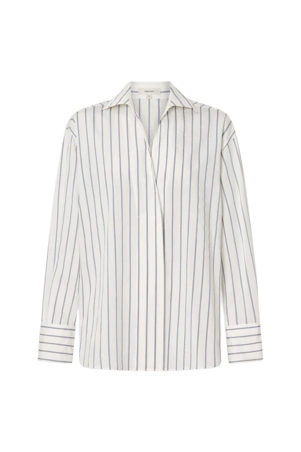 Oroton-Fluid-Stripe-Shirt75213_nobg Oroton Fluid Stripe Shirt - Oroton Tops - Australian Heritage Luxury - Shop at Coveti