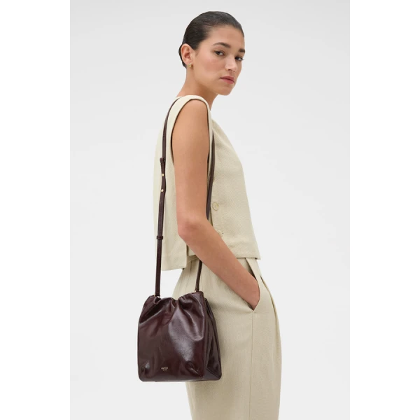 Oroton Georgie Crossbody Bag Crackle - Bags - Australian Luxury Leather Handbag at Coveti