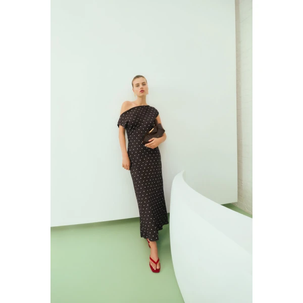 Oroton Graphic Spot Dress - Oroton Dresses - Australian Heritage Luxury - Shop at Coveti
