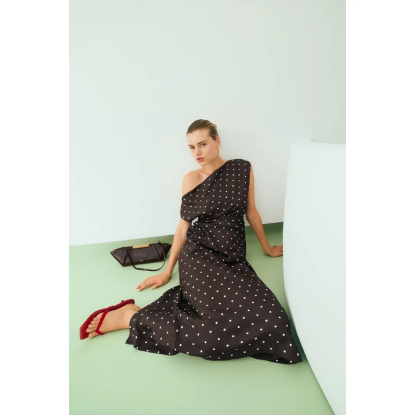 Oroton Graphic Spot Dress - Oroton Dresses - Australian Heritage Luxury - Shop at Coveti