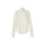 Oroton Graphic Spot Tie Neck Shirt - Oroton Tops - Australian Heritage Luxury - Shop at Coveti