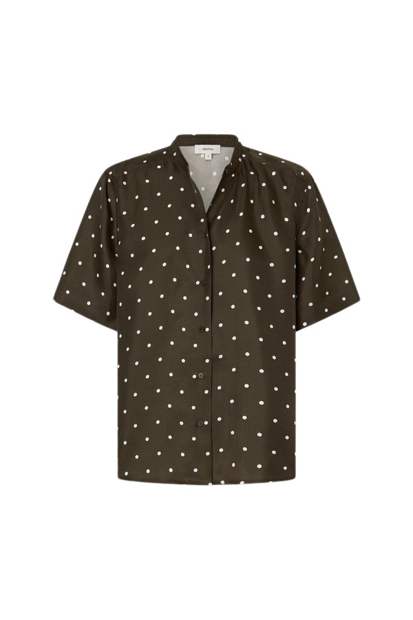 Oroton Graphic Spot Top - Oroton Tops - Australian Heritage Luxury - Shop at Coveti