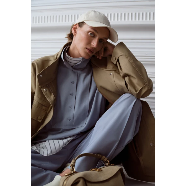 Oroton Half Placket Button Shirt - Oroton Tops - Australian Heritage Luxury - Shop at Coveti