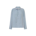 Oroton Half Placket Button Shirt - Oroton Tops - Australian Heritage Luxury - Shop at Coveti
