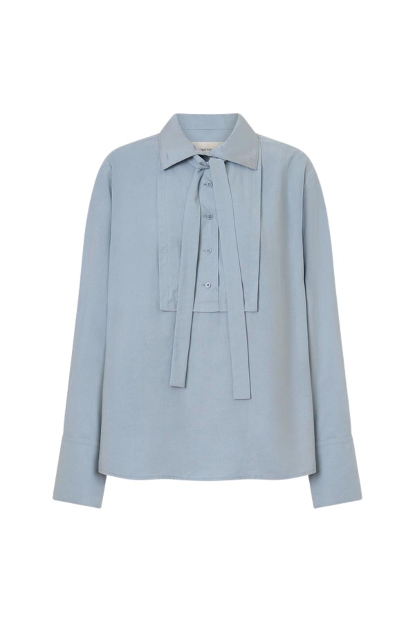 Oroton Half Placket Button Shirt - Oroton Tops - Australian Heritage Luxury - Shop at Coveti