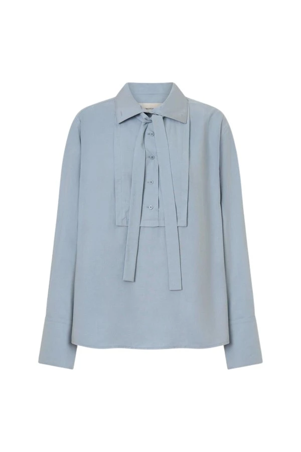 Oroton-Half-Placket-Button-Shirt33715_nobg Oroton Half Placket Button Shirt - Oroton Tops - Australian Heritage Luxury - Shop at Coveti