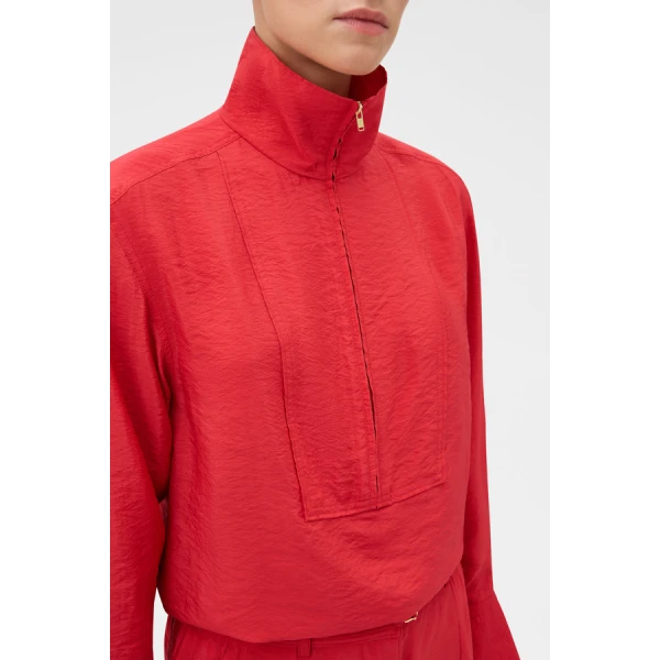 Oroton Half Placket Zip Shirt - Oroton Tops - Australian Heritage Luxury - Shop at Coveti