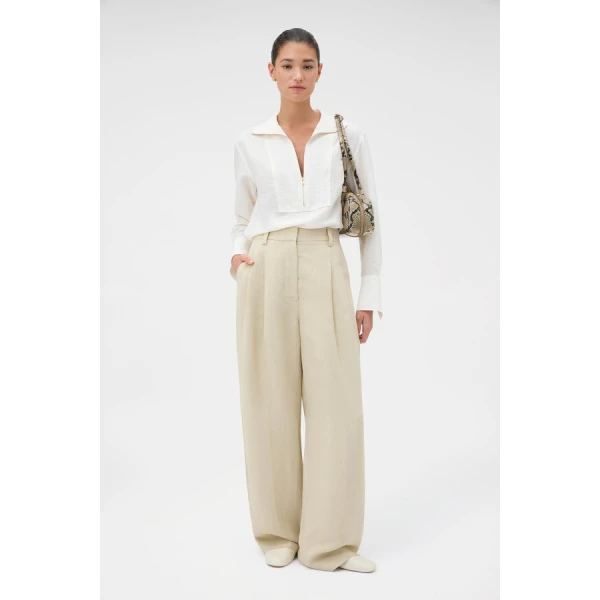 Oroton Half Placket Zip Shirt - Oroton Tops - Australian Heritage Luxury - Shop at Coveti
