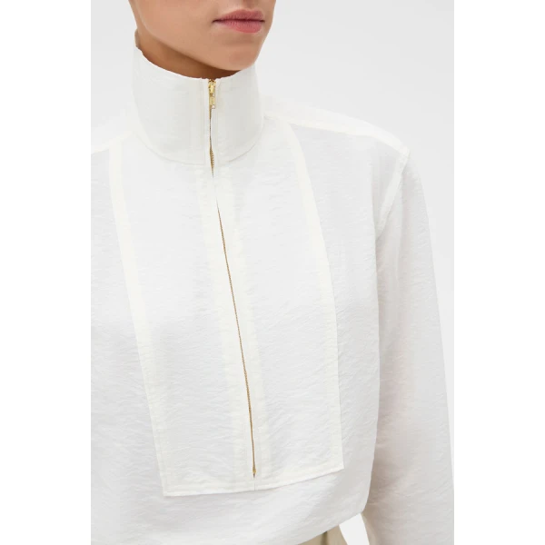 Oroton Half Placket Zip Shirt - Oroton Tops - Australian Heritage Luxury - Shop at Coveti