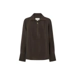 Oroton Half Placket Zip Shirt - Oroton Tops - Australian Heritage Luxury - Shop at Coveti