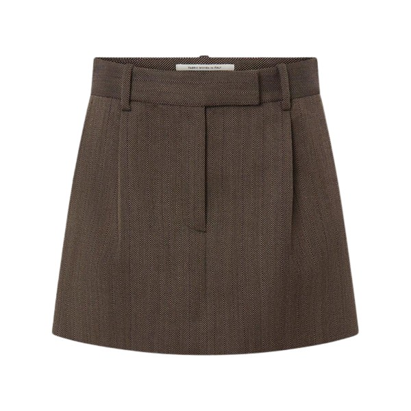 Oroton Herringbone Mini Skirt - Oroton Skirts - Australian Heritage Luxury - Shop at Coveti
