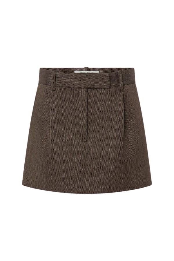 Oroton Herringbone Mini Skirt - Oroton Skirts - Australian Heritage Luxury - Shop at Coveti