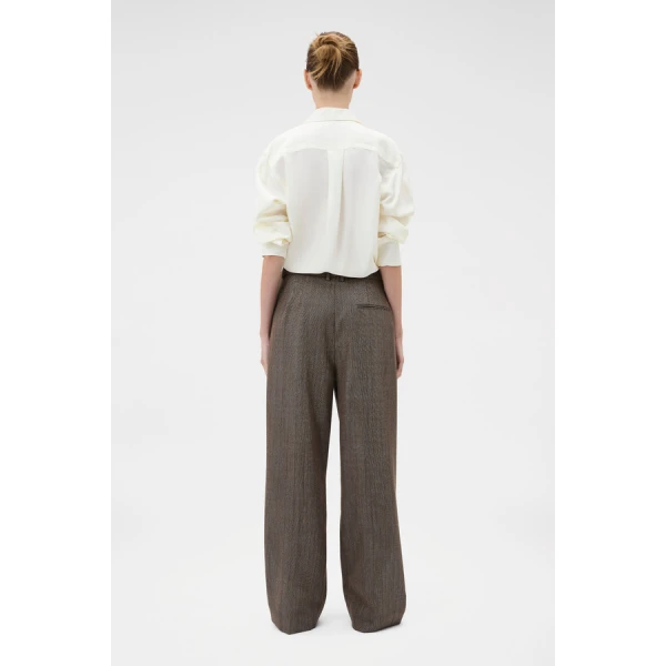 Oroton Herringbone Pleat Pant - Oroton Pants - Australian Heritage Luxury - Shop at Coveti