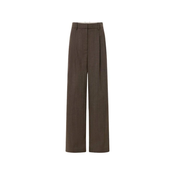 Oroton Herringbone Pleat Pant - Oroton Pants - Australian Heritage Luxury - Shop at Coveti