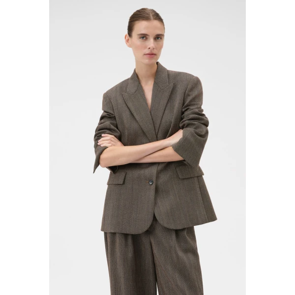 Oroton Herringbone Shaped Blazer - Oroton Jackets - Australian Heritage Luxury - Shop at Coveti