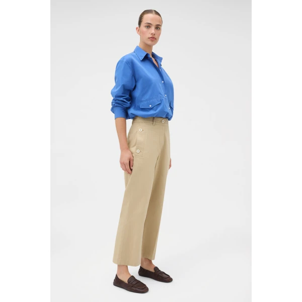Oroton Kick Flare Button Pant - Oroton Pants - Australian Heritage Luxury - Shop at Coveti