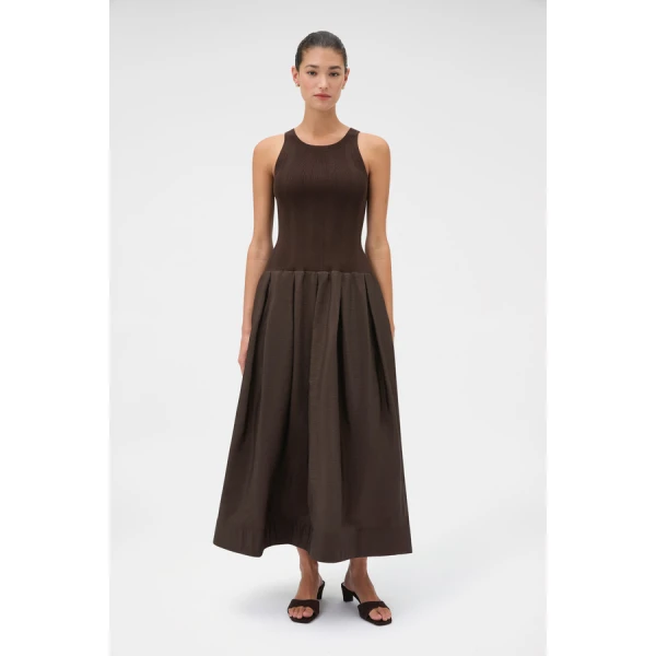 Oroton Knit Bodice Midi Dress - Oroton Dresses - Australian Heritage Luxury - Shop at Coveti