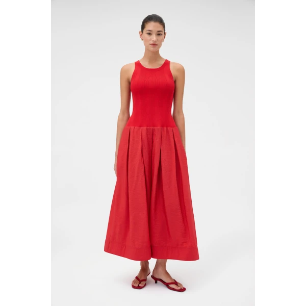 Oroton Knit Bodice Midi Dress - Oroton Dresses - Australian Heritage Luxury - Shop at Coveti