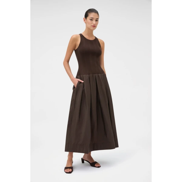 Oroton Knit Bodice Midi Dress - Oroton Dresses - Australian Heritage Luxury - Shop at Coveti