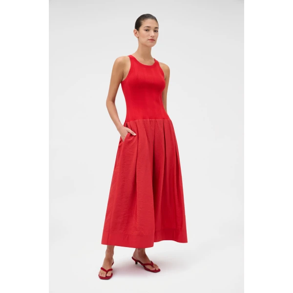 Oroton Knit Bodice Midi Dress - Oroton Dresses - Australian Heritage Luxury - Shop at Coveti