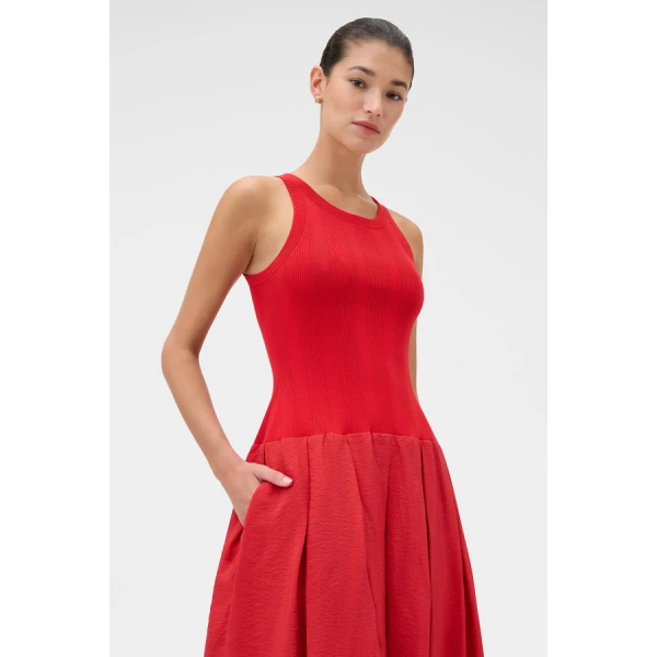 Oroton Knit Bodice Midi Dress - Oroton Dresses - Australian Heritage Luxury - Shop at Coveti