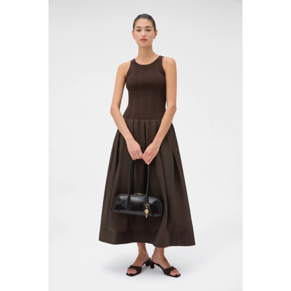 Oroton Knit Bodice Midi Dress - Oroton Dresses - Australian Heritage Luxury - Shop at Coveti