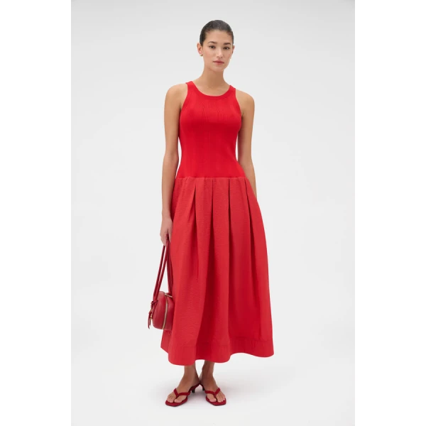 Oroton Knit Bodice Midi Dress - Oroton Dresses - Australian Heritage Luxury - Shop at Coveti